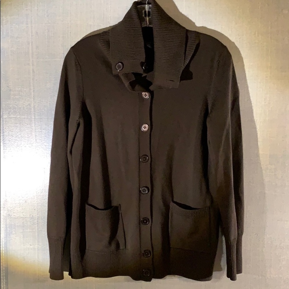 TALBOTS Petites Pure Merino Wool Cardi